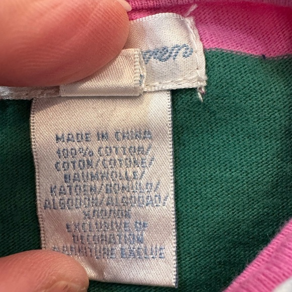 Ralph Lauren 6 Months Baby Girl Pink Stripe Wrap Dress - Picture 4 of 7